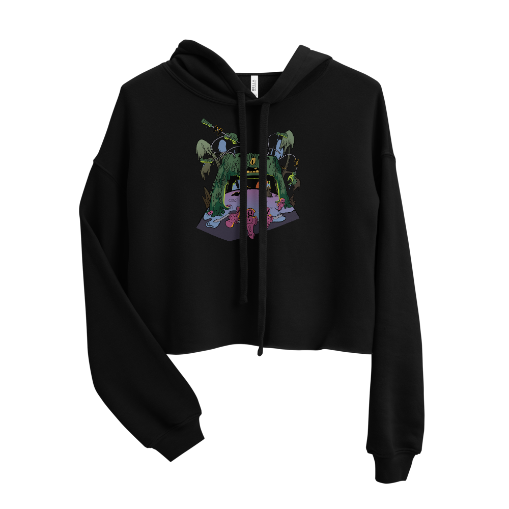 Swamp Ass Crop Hoodie