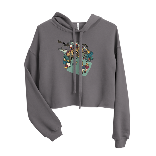 Crabby Attitude Crop Hoodie