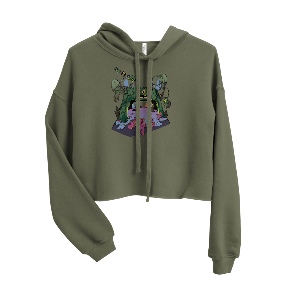 Swamp Ass Crop Hoodie