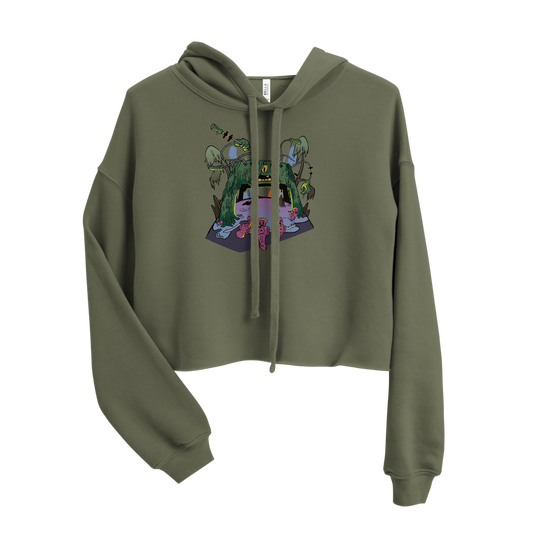 Swamp Ass Crop Hoodie