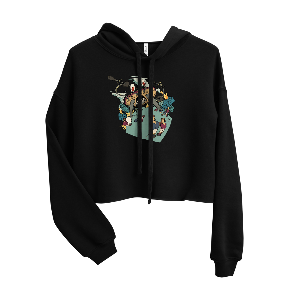Crabby Attitude Crop Hoodie