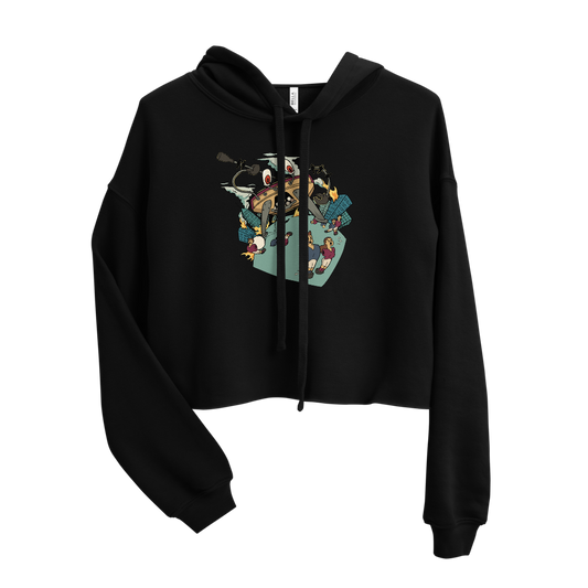 Crabby Attitude Crop Hoodie