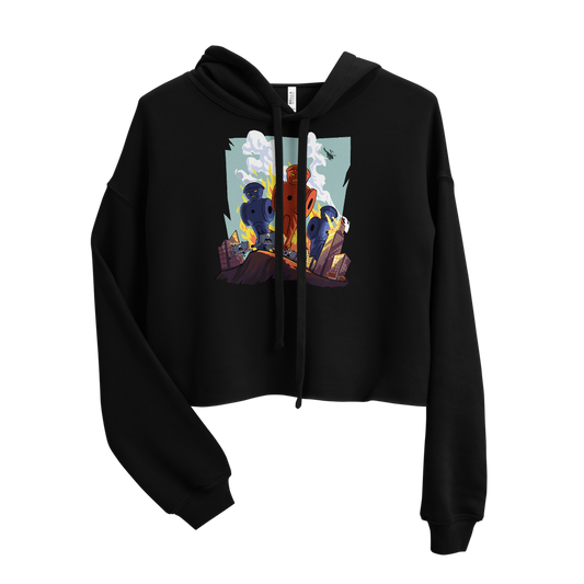 The Tables Have Turned Crop Hoodie