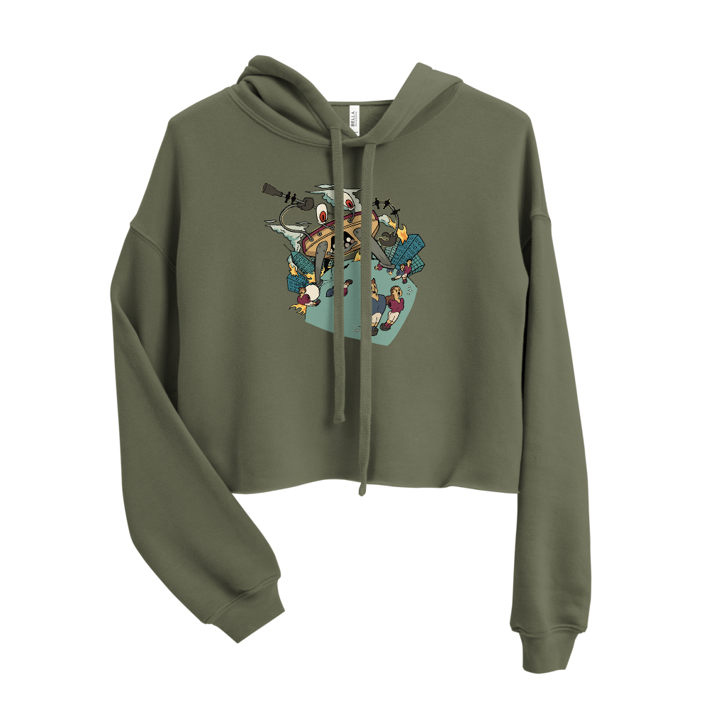 Crabby Attitude Crop Hoodie