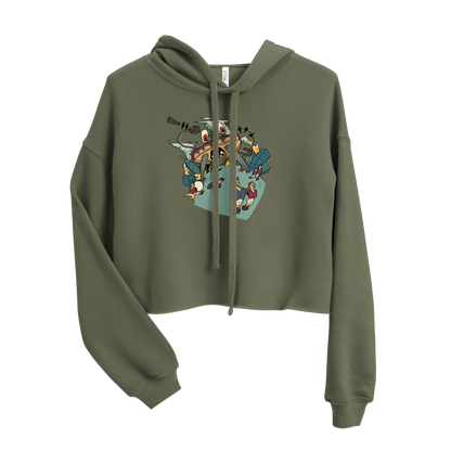Crabby Attitude Crop Hoodie